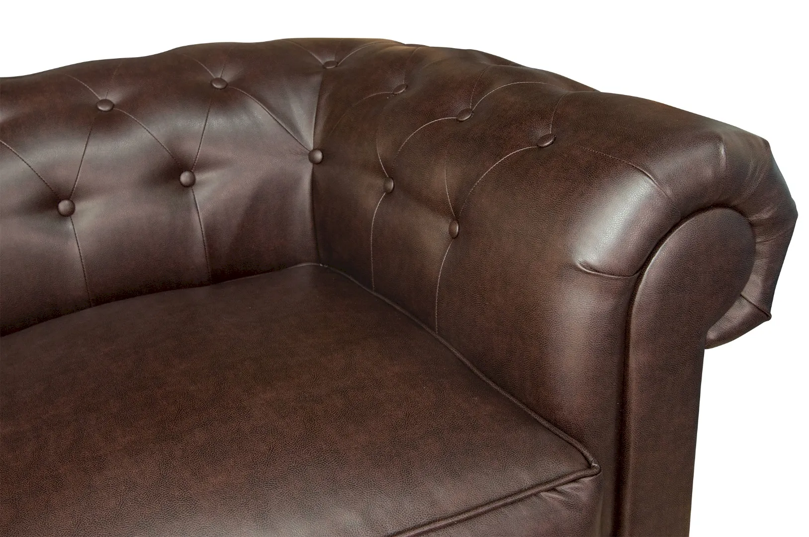 Диван Chesterfield Brown V2 в интерьере в Москве