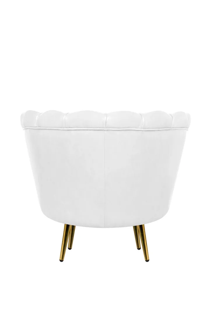Низкое кресло ракушка Pearl White в интернет-магазине в Москве