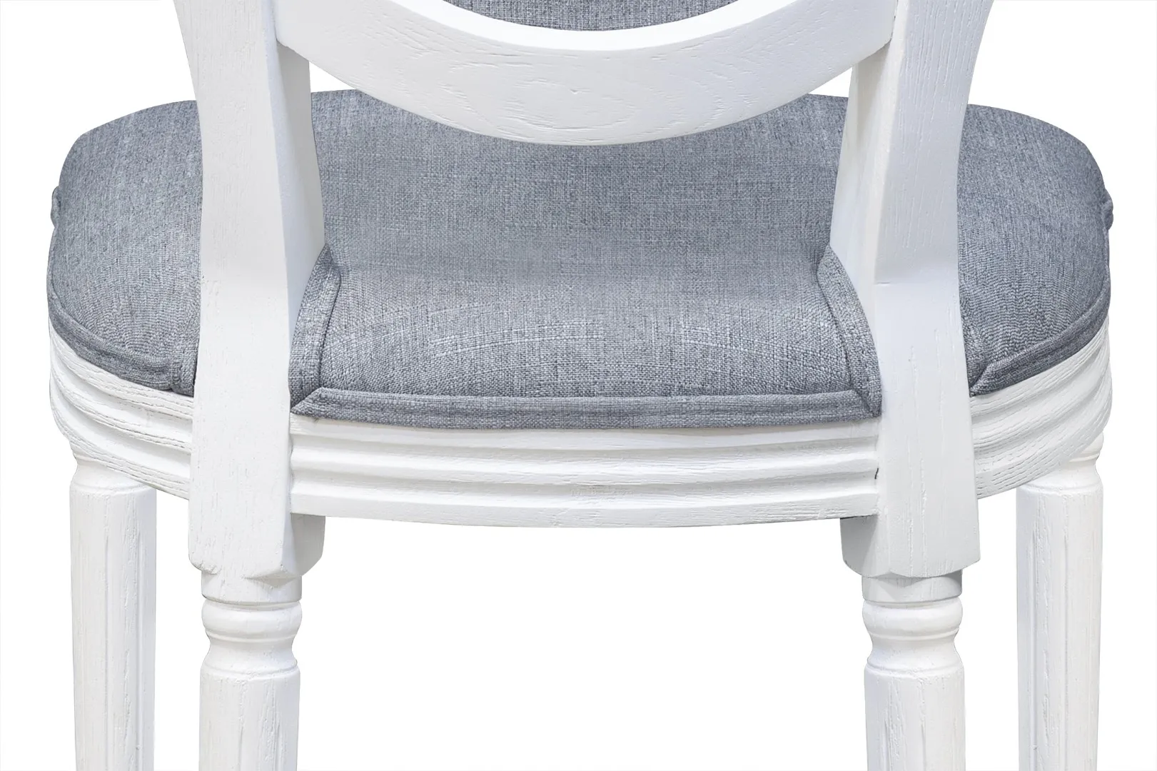 фото Стул с круглой спинкой Volker oak Grey and White