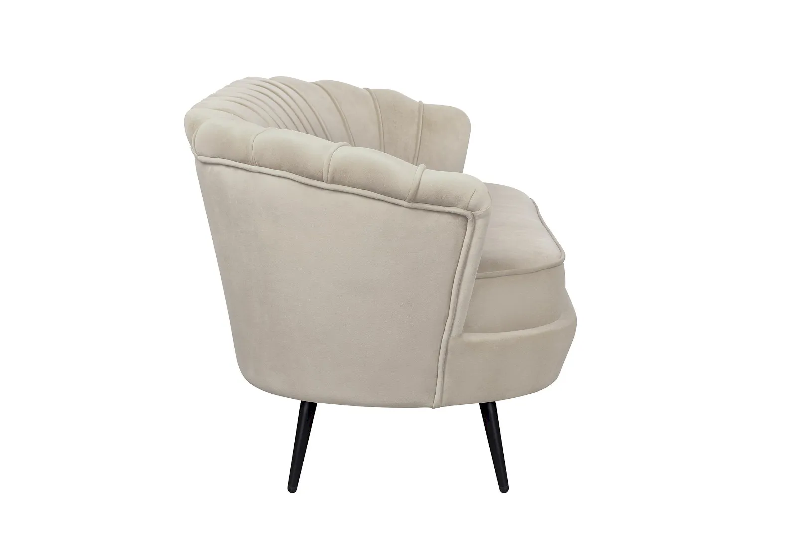 заказать Диван ракушка для гостиниц Pearl Triple Taupe на черных ножках в Москве заказать Диван ракушка для гостиниц Pearl Triple Taupe на черных ножках