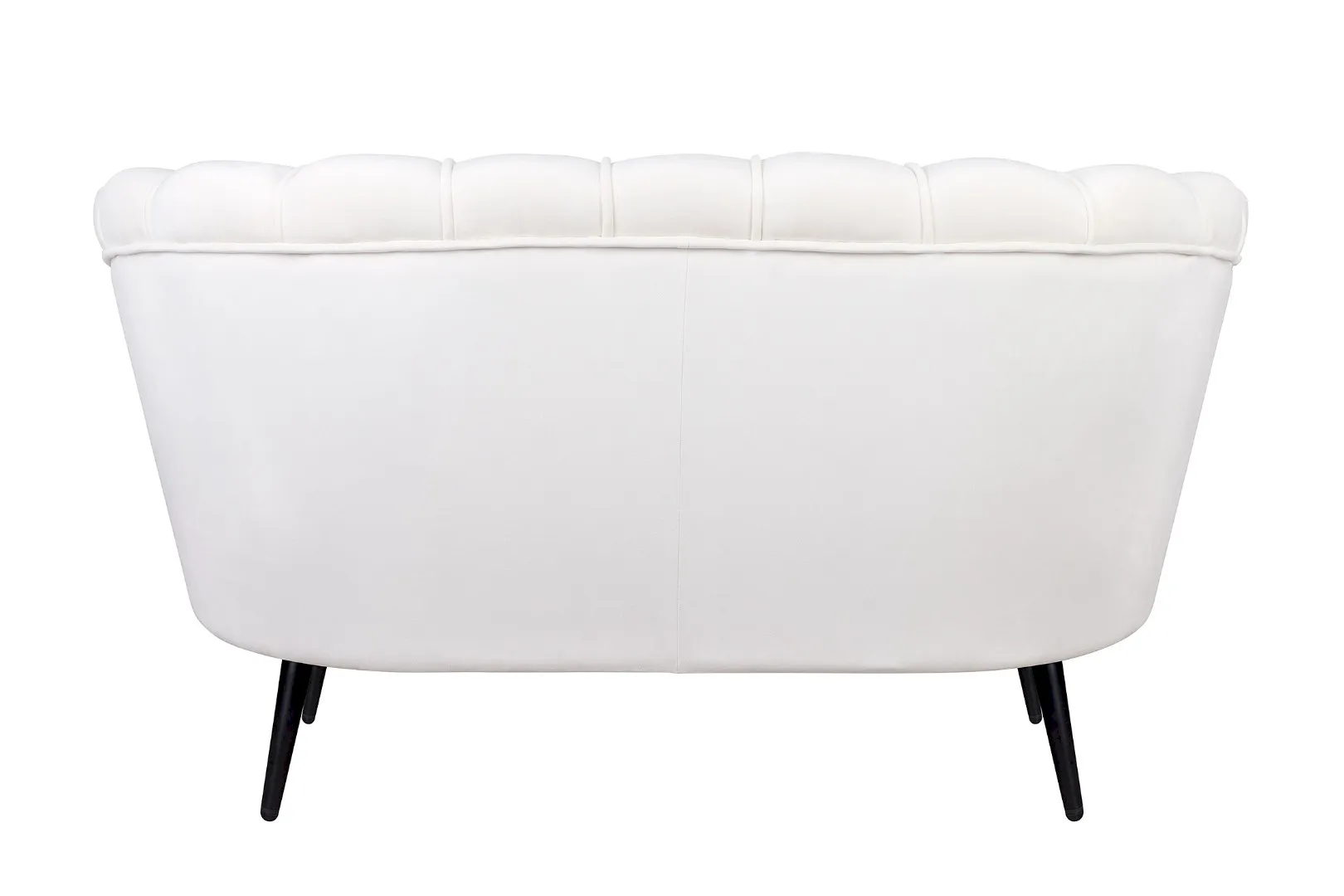 Диван ракушка Pearl Double Beige на черных ножках в интернет-магазине