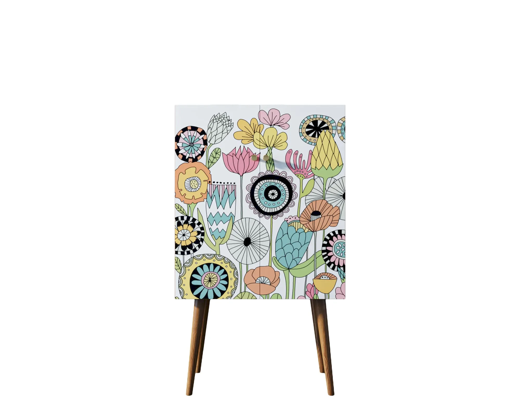 заказать Комод на высоких ножках "Бербер (Berber)"  арт BB09/Print_03