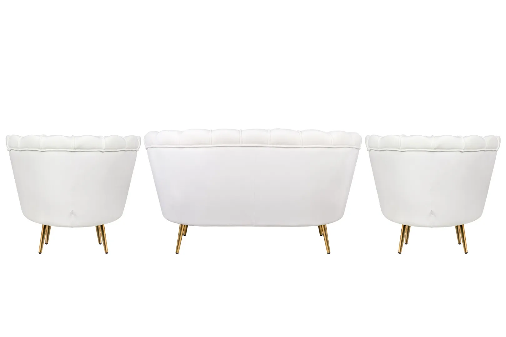 заказать Комплект кресел и дивана ракушка Pearl Double Beige в Москве заказать Комплект кресел и дивана ракушка Pearl Double Beige