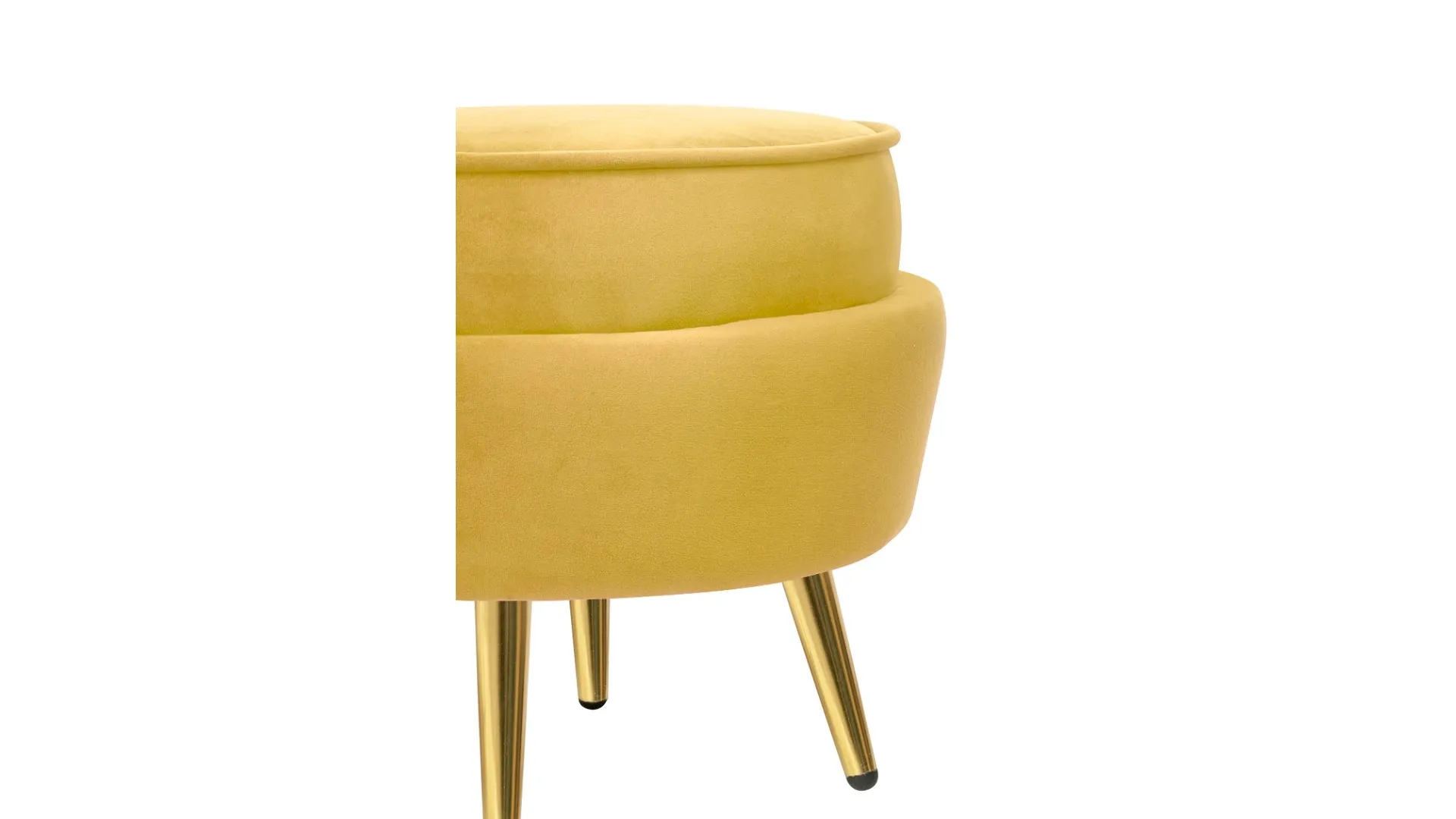 заказать Кресло с пуфом ракушка Pearl Yellow в интернет-магазине