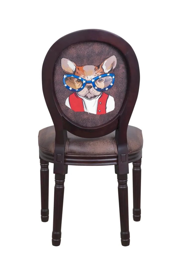 Стул Volker Brownie Bulldog Print в интернет-магазине в Москве Стул Volker Brownie Bulldog Print в интернет-магазине в Москве
