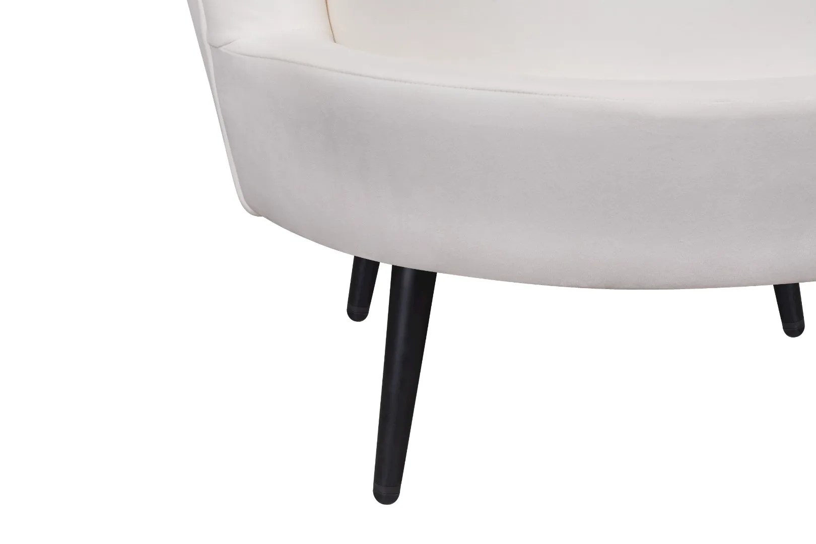 фото Кресло ракушка Pearl Beige на черных ножках в интерьере в Москве фото Кресло ракушка Pearl Beige на черных ножках в интерьере