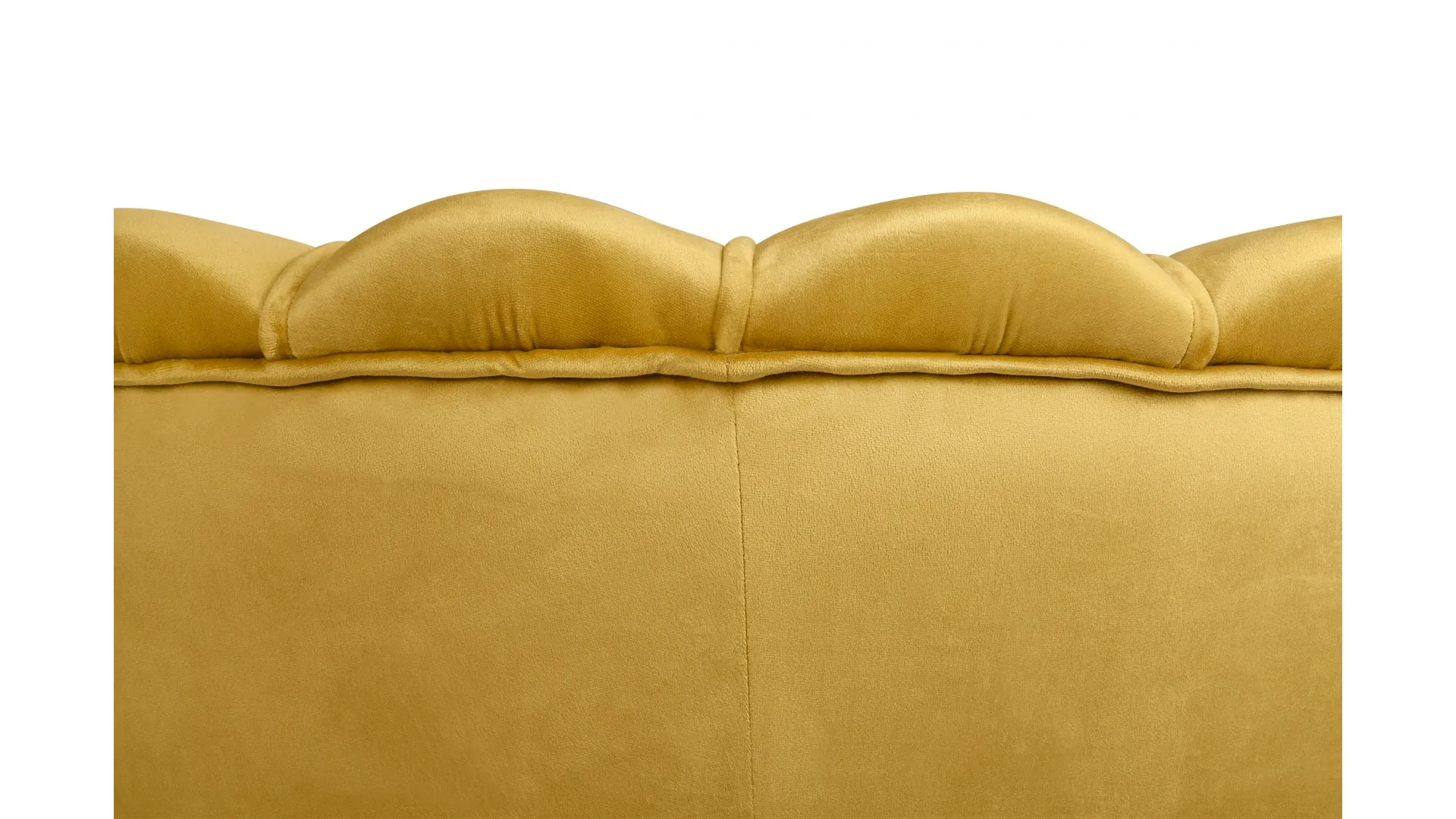 Кресло с пуфом ракушка Pearl Yellow в интернет-магазине