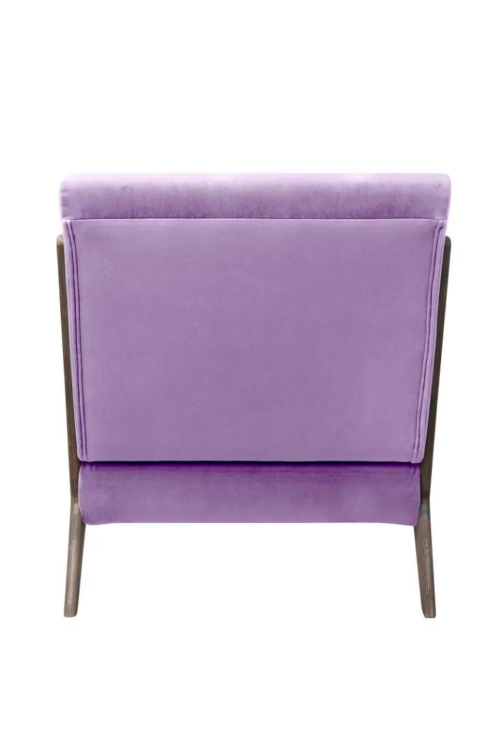 заказать Низкое кресло с деревянными подлокотниками Mody Purple фиолетовое в Москве заказать Низкое кресло с деревянными подлокотниками Mody Purple фиолетовое