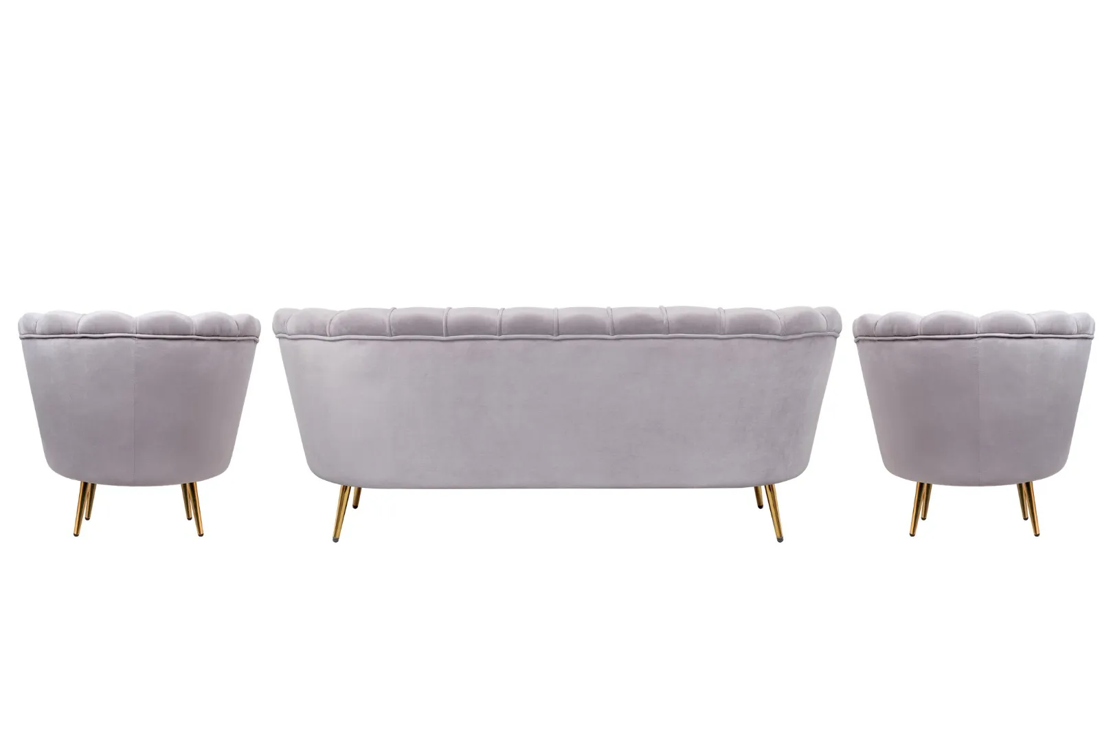 заказать Комплект кресел и дивана ракушка Pearl Triple Grey