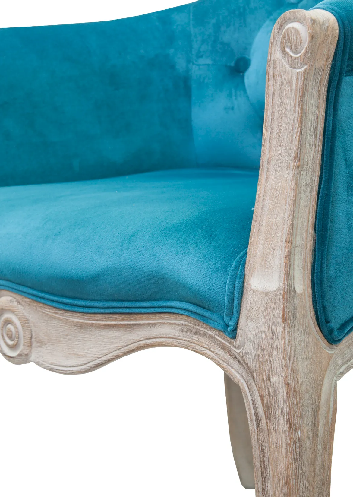 фото Низкое кресло ретро Kandy Blue Velvet в Москве