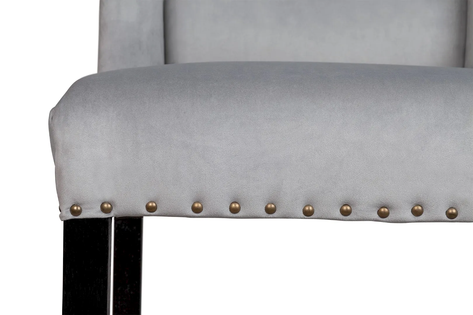 фото Дизайнерский барный стул Skipton Grey Velvet в интерьере
