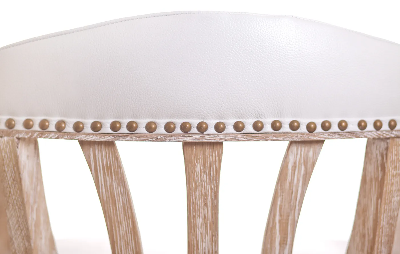 Мягкий стул с подлокотниками Tanner White Leather в интерьере