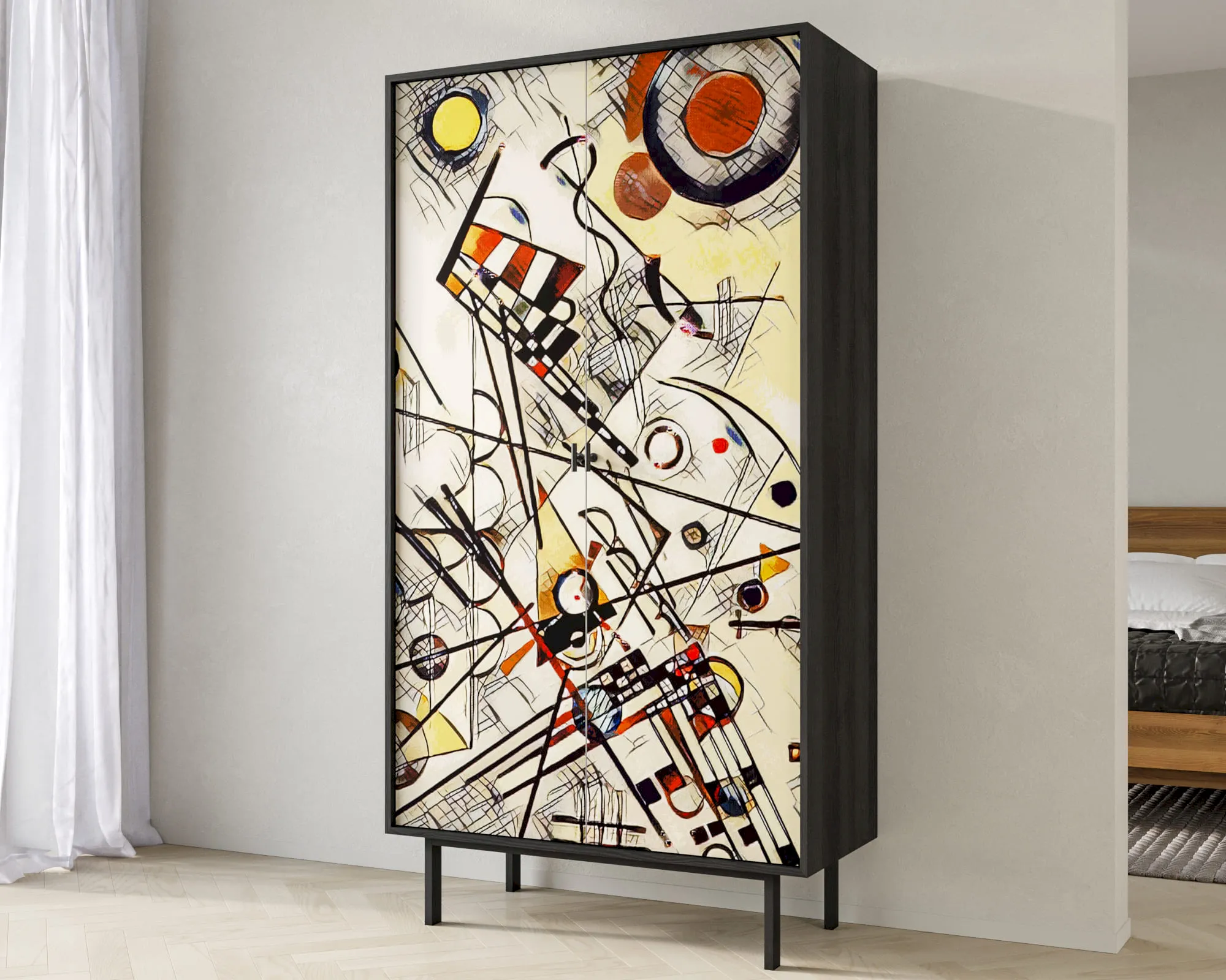 заказать Шкаф двухдверный "Эмерсон (Emerson)" by Kandinsky арт EM091/Print_01