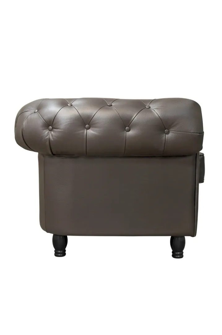 заказать Диван из коричневой кожи Chesterfield Brown Leather 2S в Москве заказать Диван из коричневой кожи Chesterfield Brown Leather 2S в Москве