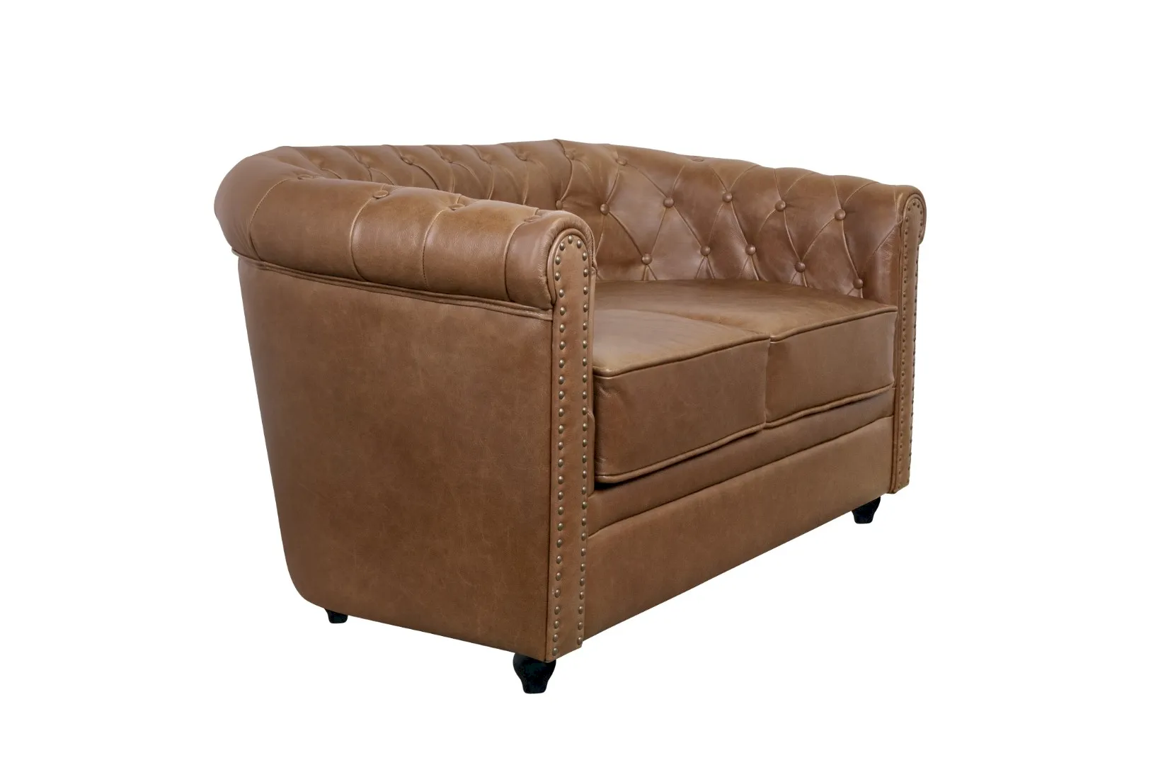 купить Кожаный диван лофт Karo Brown leather 2S