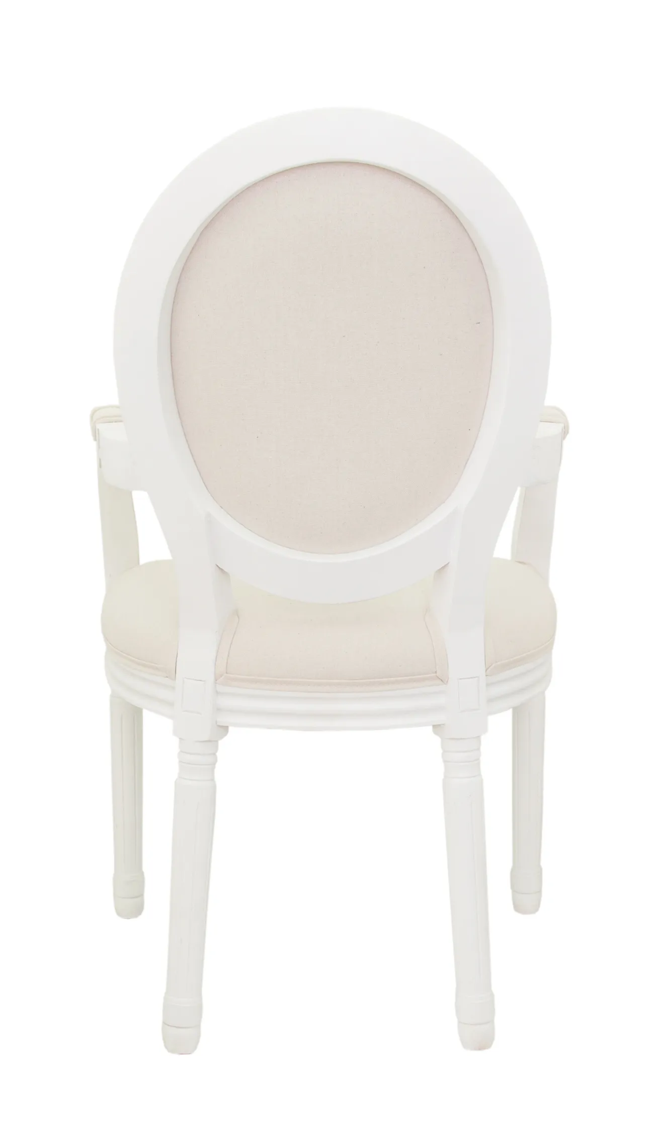 заказать Мягкий стул с подлокотниками Volker Arm Beige and White