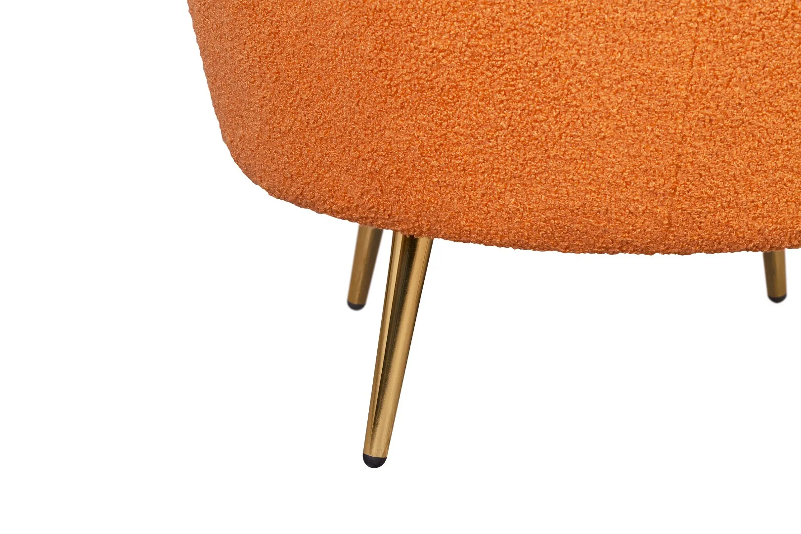 фото Низкое кресло ракушка Pearl Orange Boucle в интерьере в Москве фото Низкое кресло ракушка Pearl Orange Boucle в интерьере в Москве
