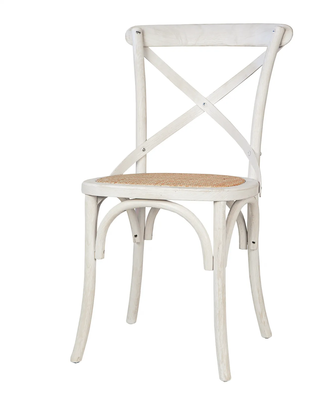купить Стул ретро Cross Back White Brush в Москве