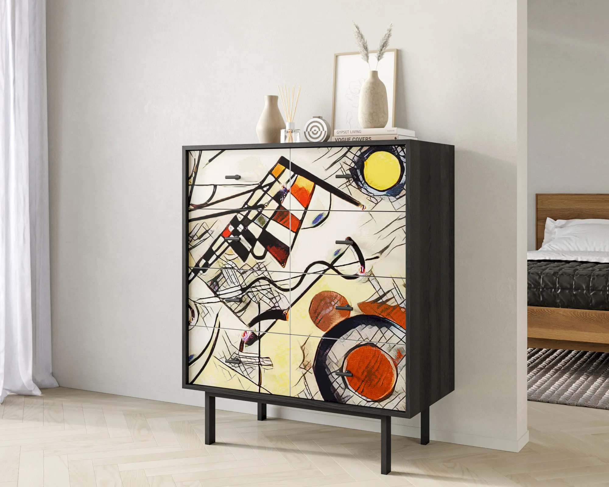заказать Комод на восемь ящиков "Эмерсон (Emerson)" by Kandinsky арт EM20/Print_01