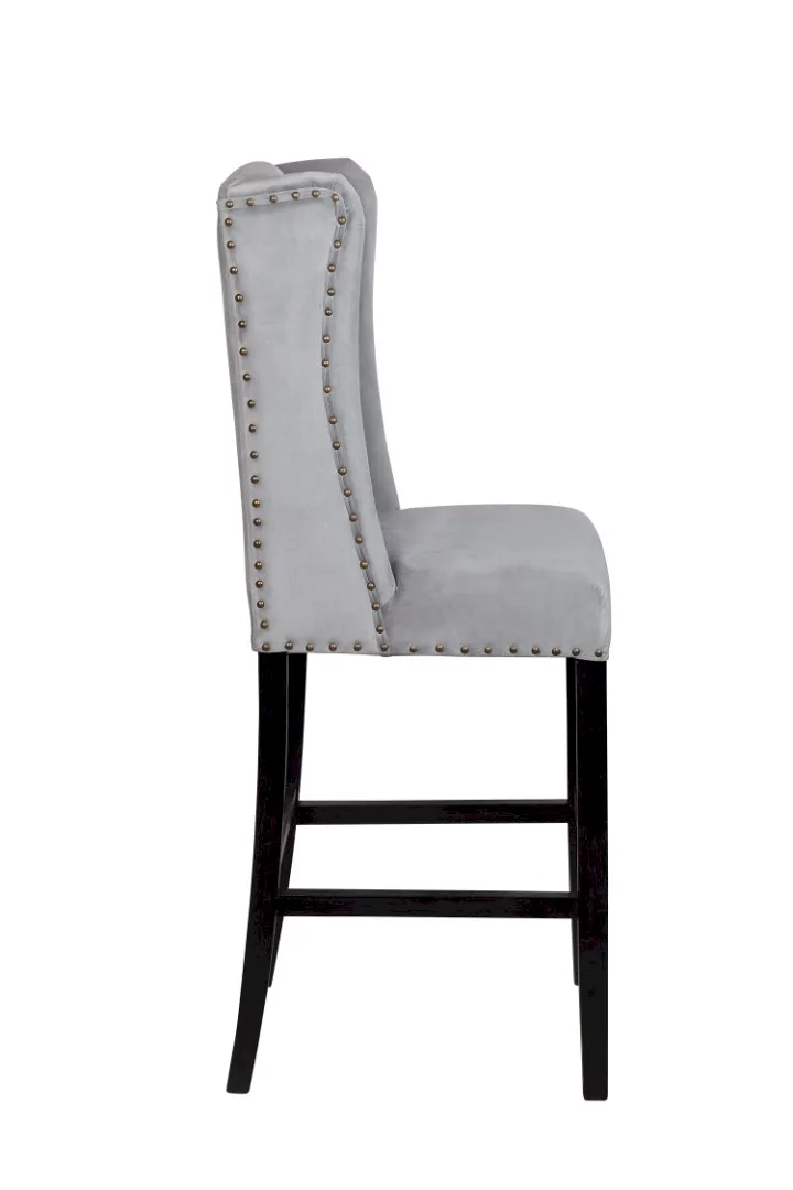 заказать Дизайнерский барный стул Skipton Grey Velvet в Москве заказать Дизайнерский барный стул Skipton Grey Velvet в Москве