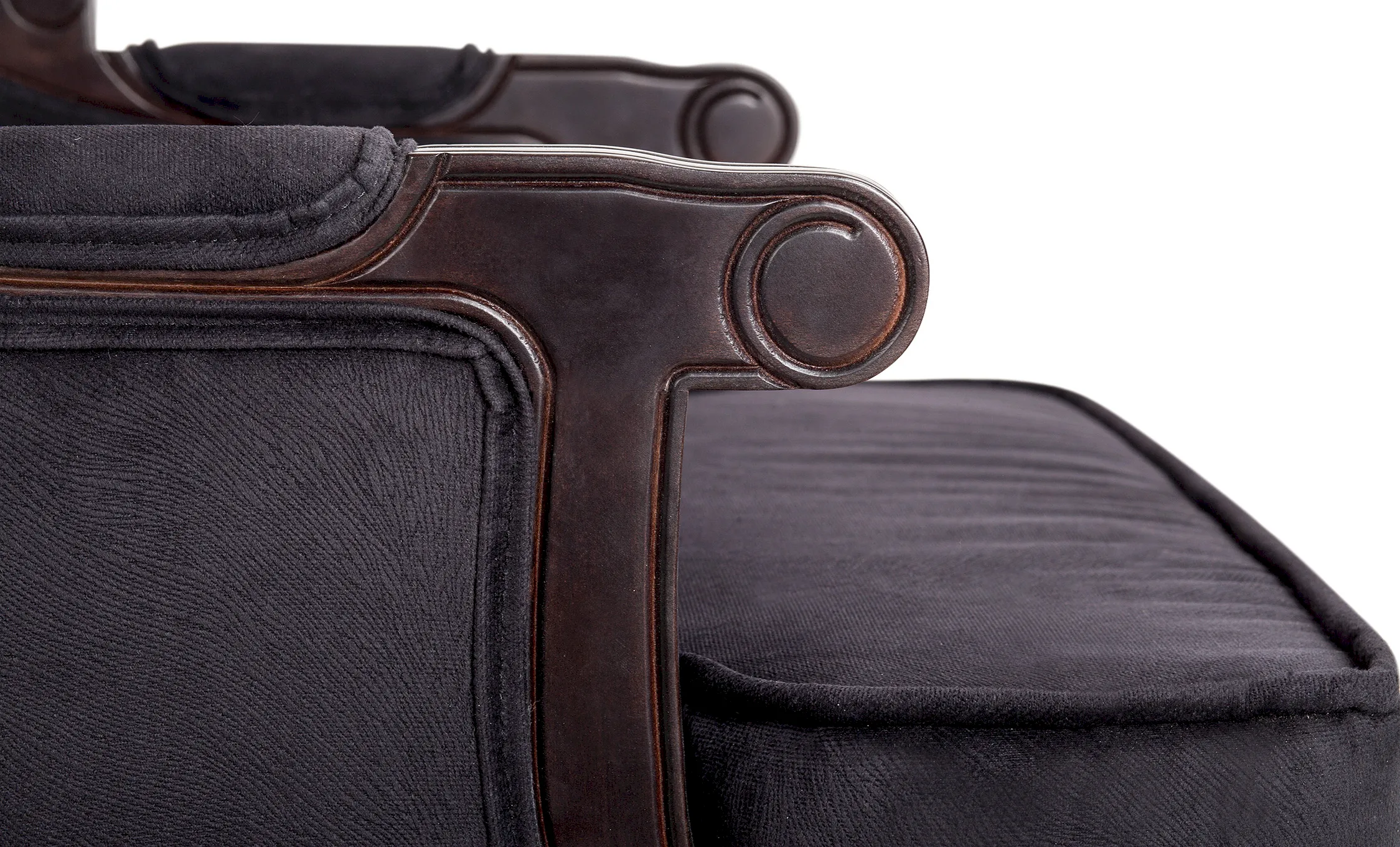 фото Двухместный дизайнерский диван Brody Double Black