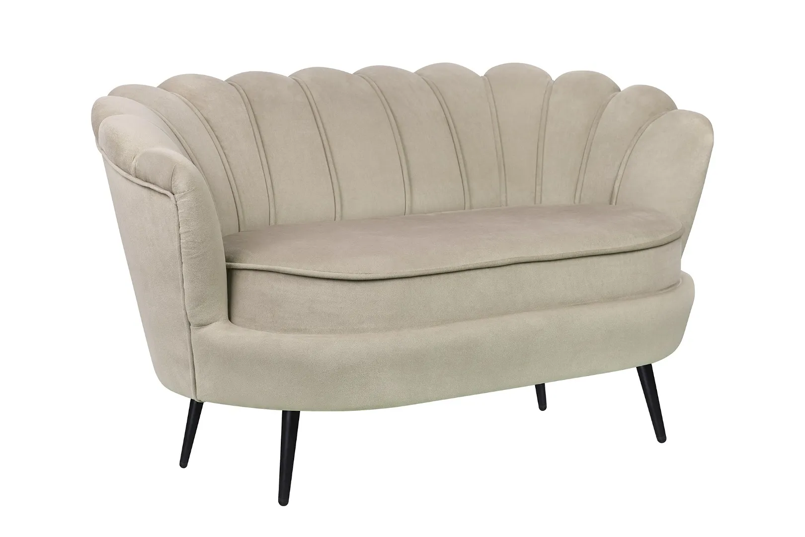 купить Дизайнерский диван Pearl Double Taupe на черных ножках