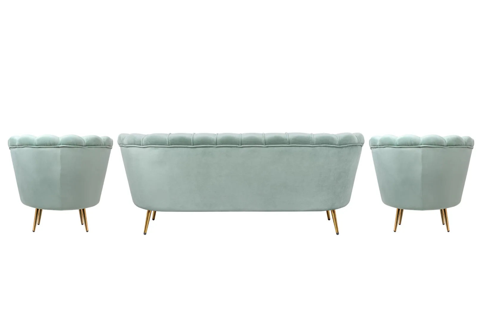 заказать Комплект кресел и дивана ракушка Pearl Triple Green в Москве