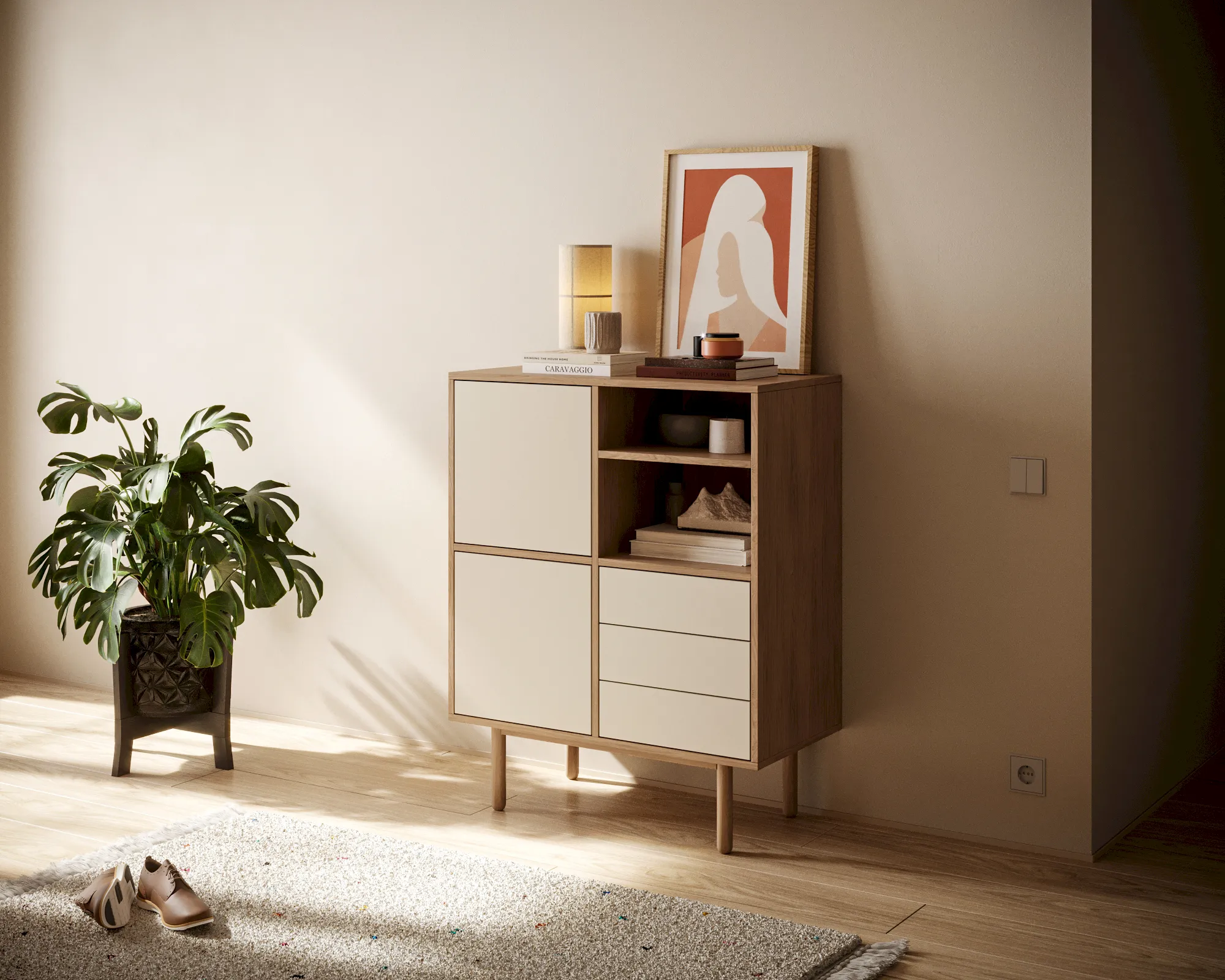 заказать Комод с дверками "Алиса (Alice)" арт ALC09