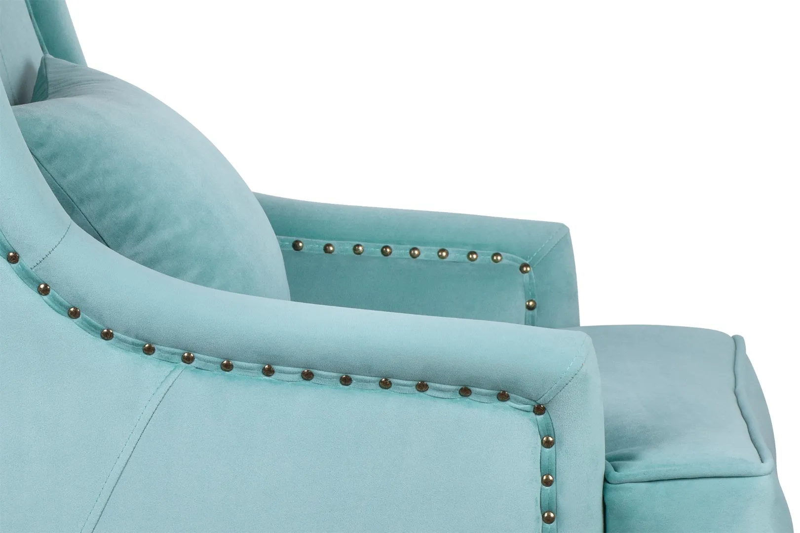 Кресло каминное Chester Turquoise в интерьере в Москве