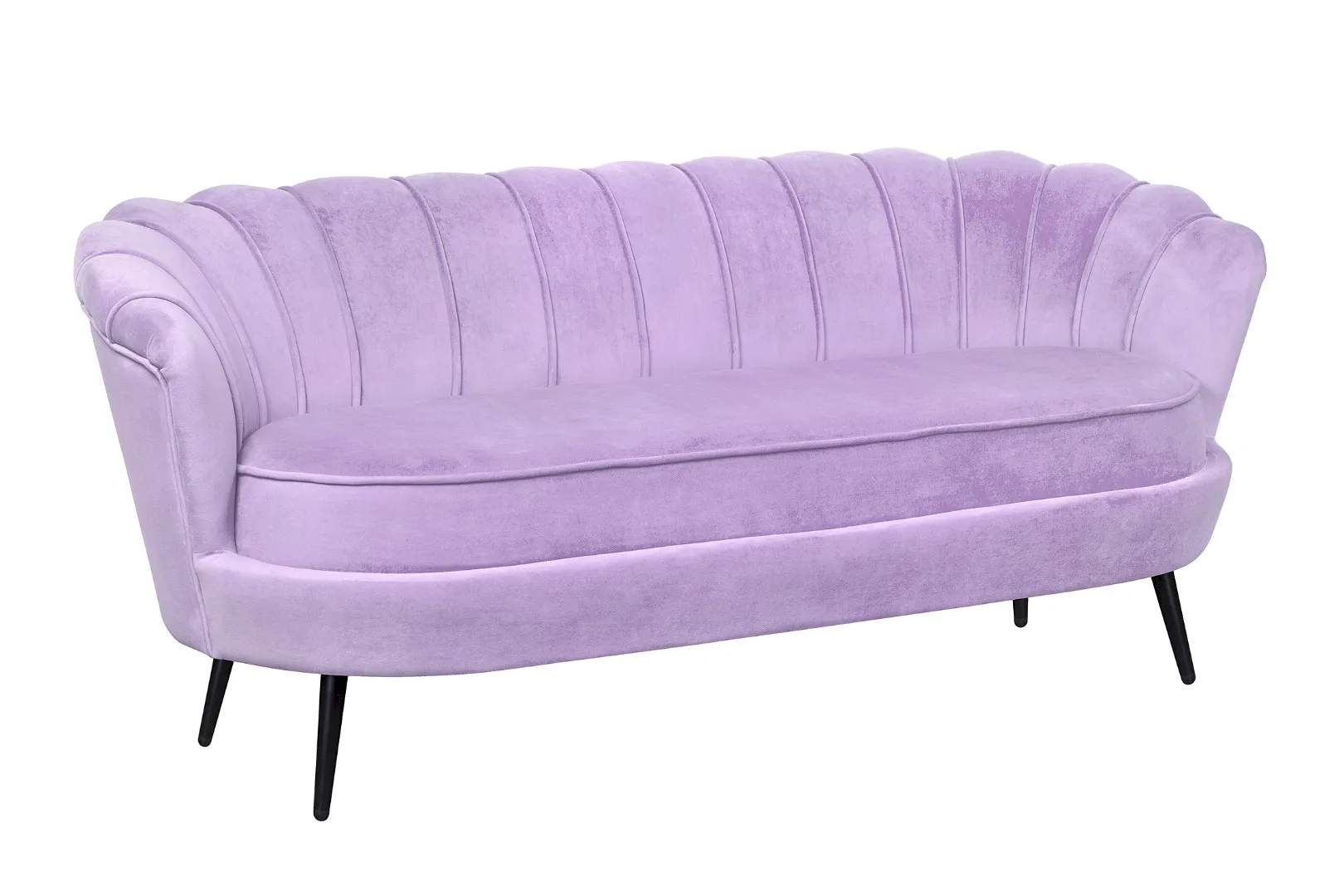 купить Диван ракушка для гостиниц Pearl Triple Purple на черных ножках в Москве купить Диван ракушка для гостиниц Pearl Triple Purple на черных ножках