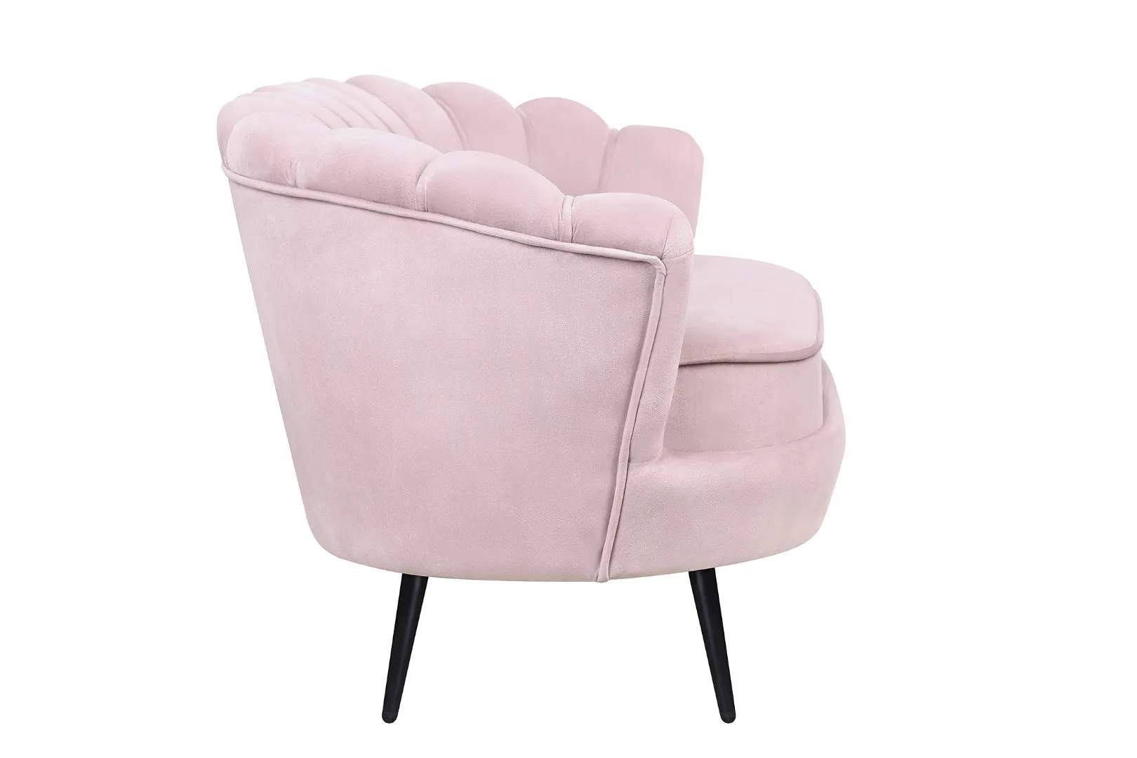 заказать Диван ракушка Pearl Double Pink на черных ножках