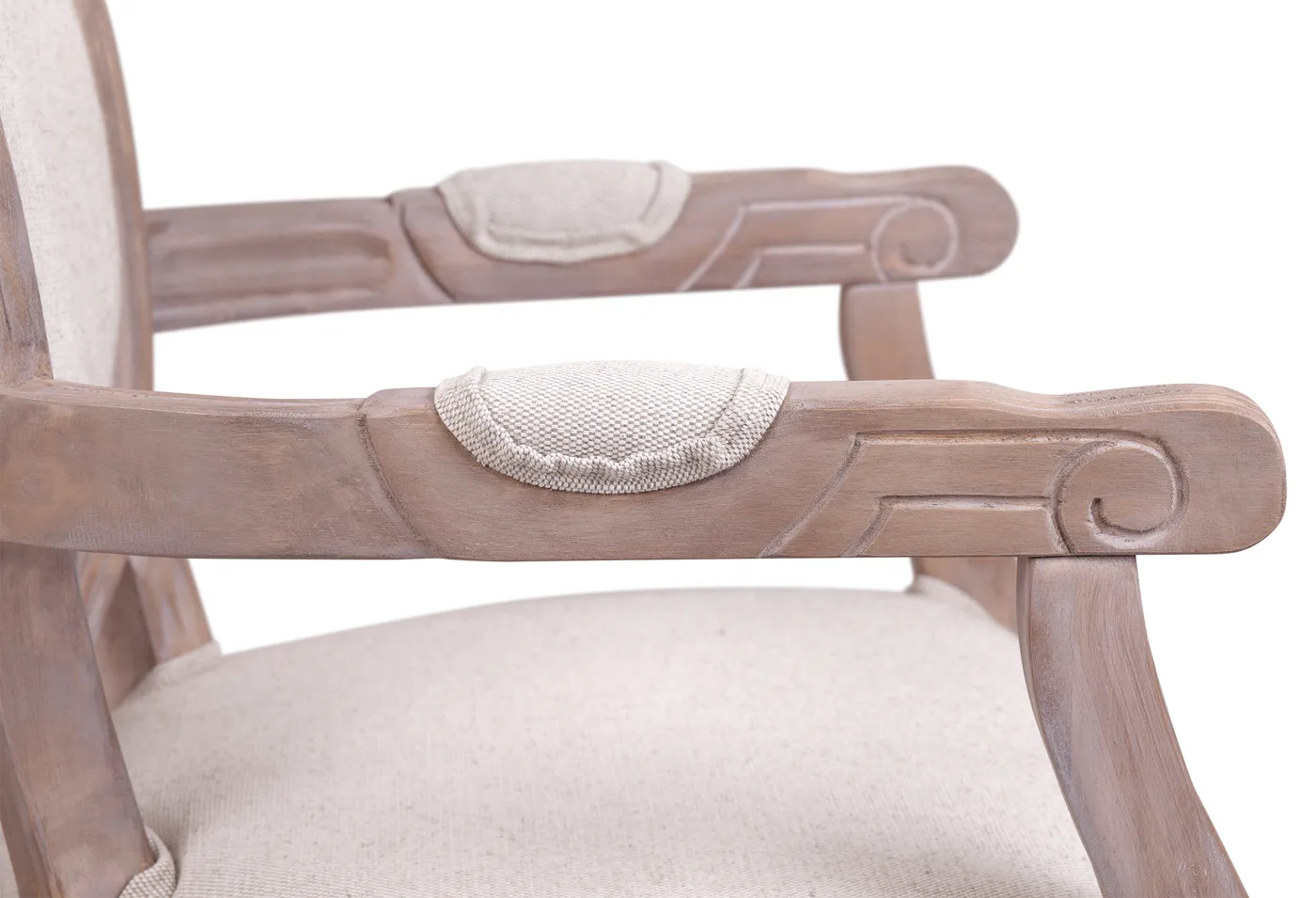 фото Мягкий стул с подлокотниками Volker Arm Beige V2 в интерьере в Москве