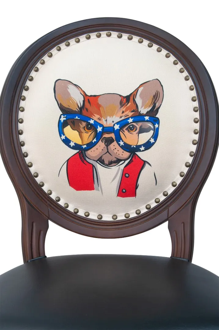 фото Стул Delo Kora Bulldog Print в Москве фото Стул Delo Kora Bulldog Print