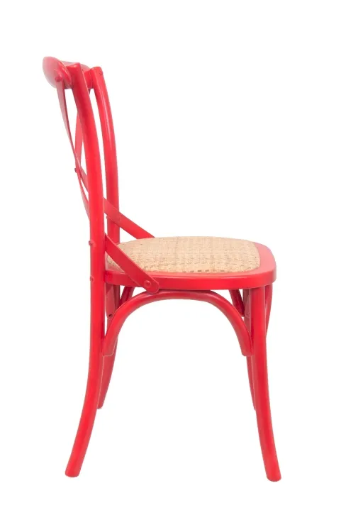 купить Стул ретро Cross Back Red в Москве купить Стул ретро Cross Back Red в Москве