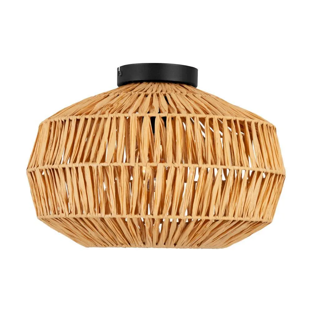 купить 44142 светильник настенно-потолочный SHELDON, 1X40W(E27), сталь, черный, натуральный
