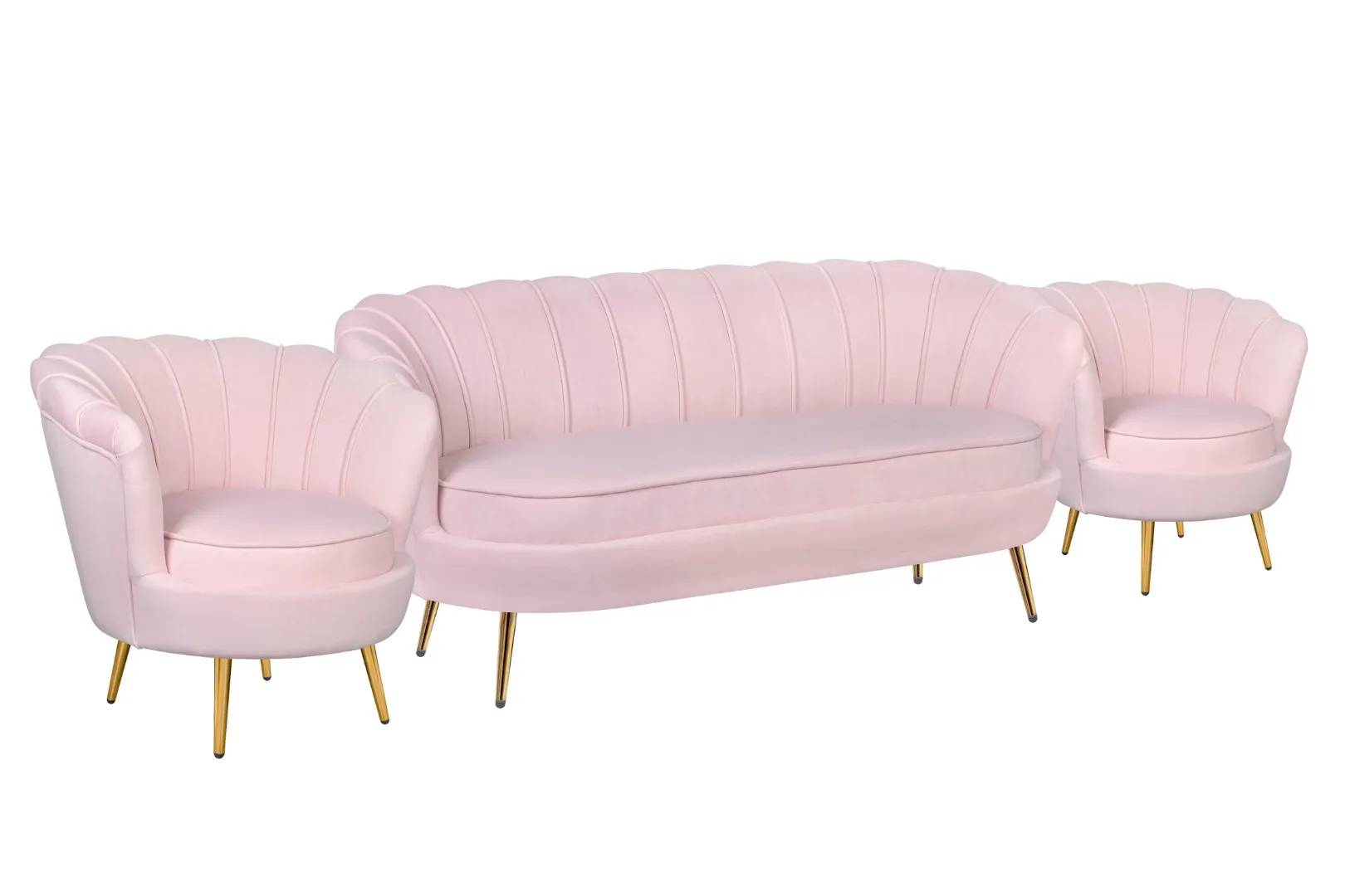купить Комплект кресел и дивана ракушка Pearl Triple Pink V2 в Москве купить Комплект кресел и дивана ракушка Pearl Triple Pink V2