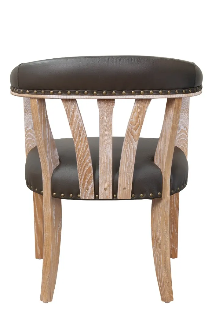 Стул в стиле ретро Tanner Genuine Brown Leather в интернет-магазине в Москве Стул в стиле ретро Tanner Genuine Brown Leather в интернет-магазине