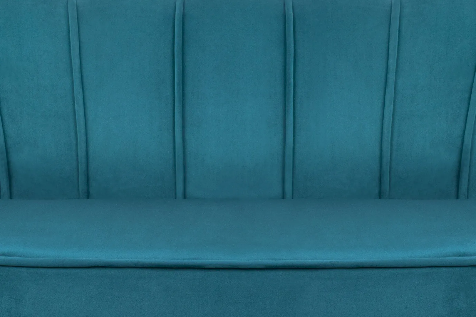 фото Диван для гостиниц Pearl Triple Marine Velvet на черных ножках