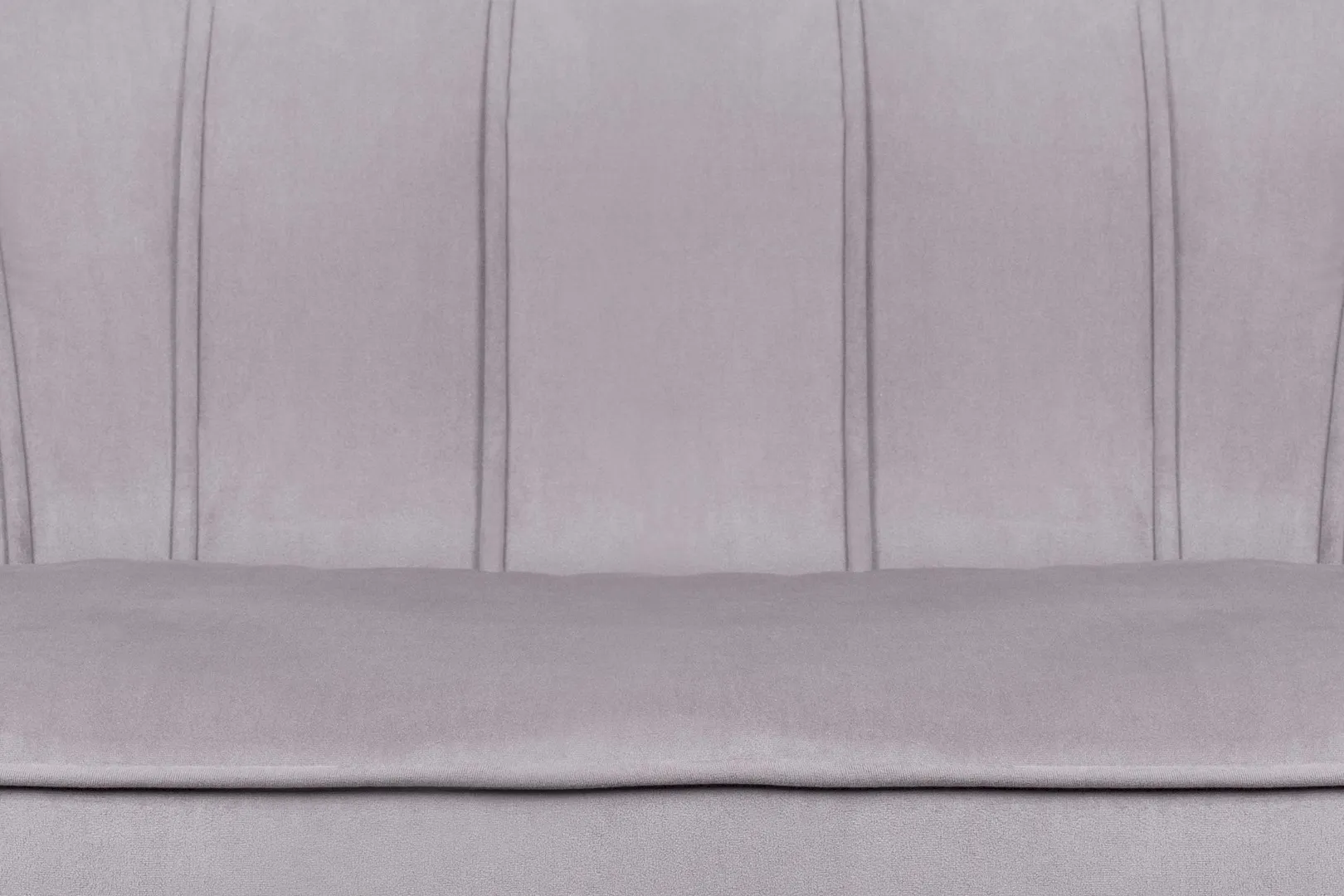 фото Диван ракушка Pearl Double Grey на черных ножках
