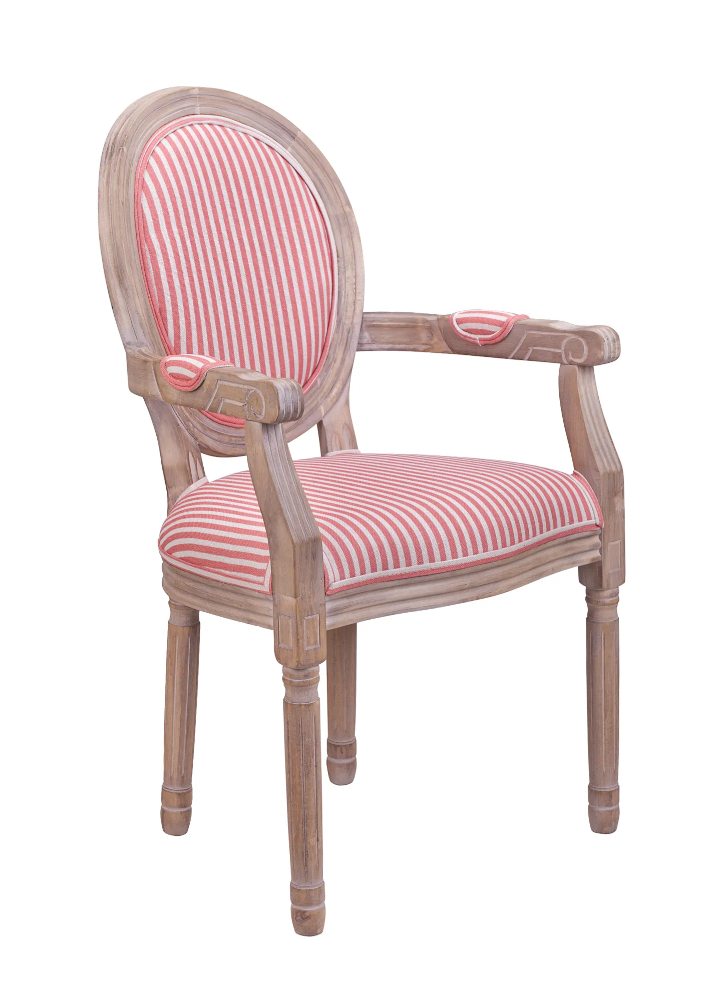 купить Мягкий стул с подлокотниками Volker Arm Pink Pinstripe в Москве
