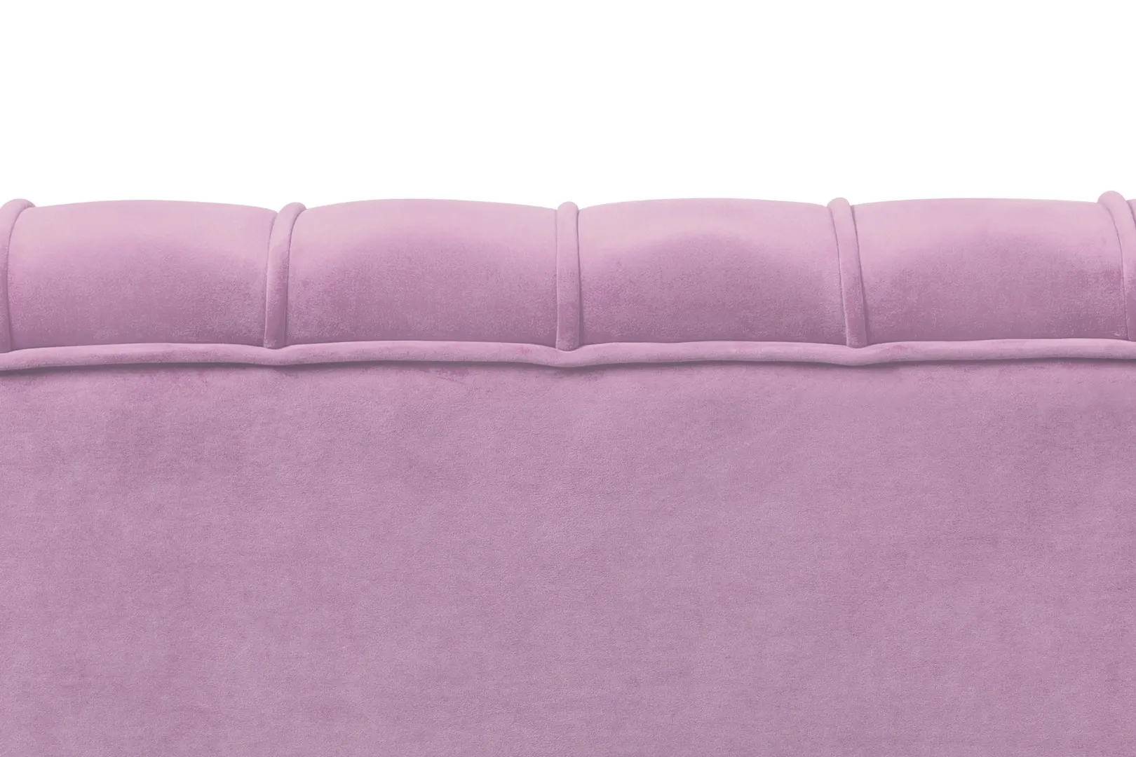 Дизайнерский двухместный диван Pearl Double Pink на черных ножках в интерьере