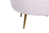 Низкое кресло ракушка Pearl Pink Boucle №6 в Москве