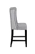 Дизайнерский полубарный стул Skipton Average Grey Velvet №2 в Москве