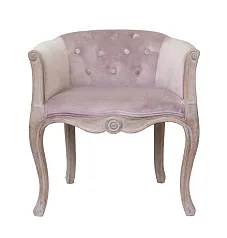 Низкое кресло ретро Kandy Pink Velvet в интерьере