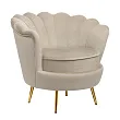Низкое кресло ракушка Pearl Taupe №1 в Москве