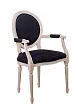 Мягкий стул с подлокотниками Delo Arm Black Velvet №1 в Москве