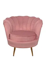 фото Низкое кресло ракушка Pearl Pink V3