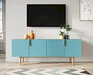 Комод под TV с четыремя дверками "Лайн (Line)" LN06/GR1/blue №3
