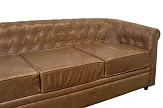 Кожаный диван лофт Karo Brown leather 3S №4