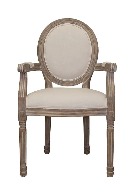 Мягкий стул с подлокотниками Volker Arm Beige в Москве Мягкий стул с подлокотниками Volker Arm Beige в Москве
